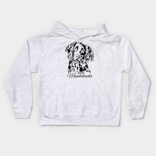 Small Munsterlander dog lover portrait Kids Hoodie by wilsigns